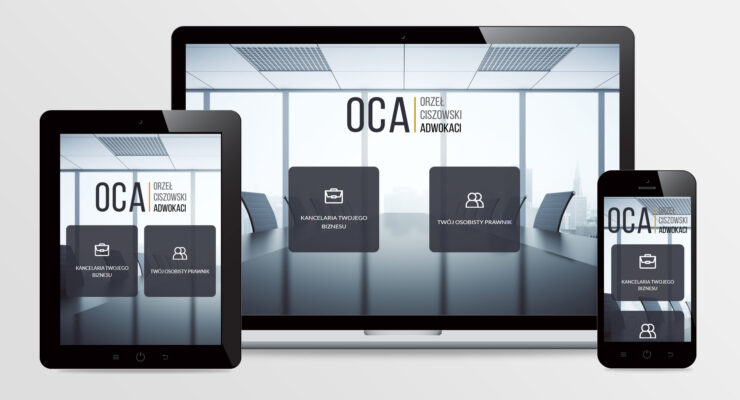 Strona internetowa dla firmy OCA