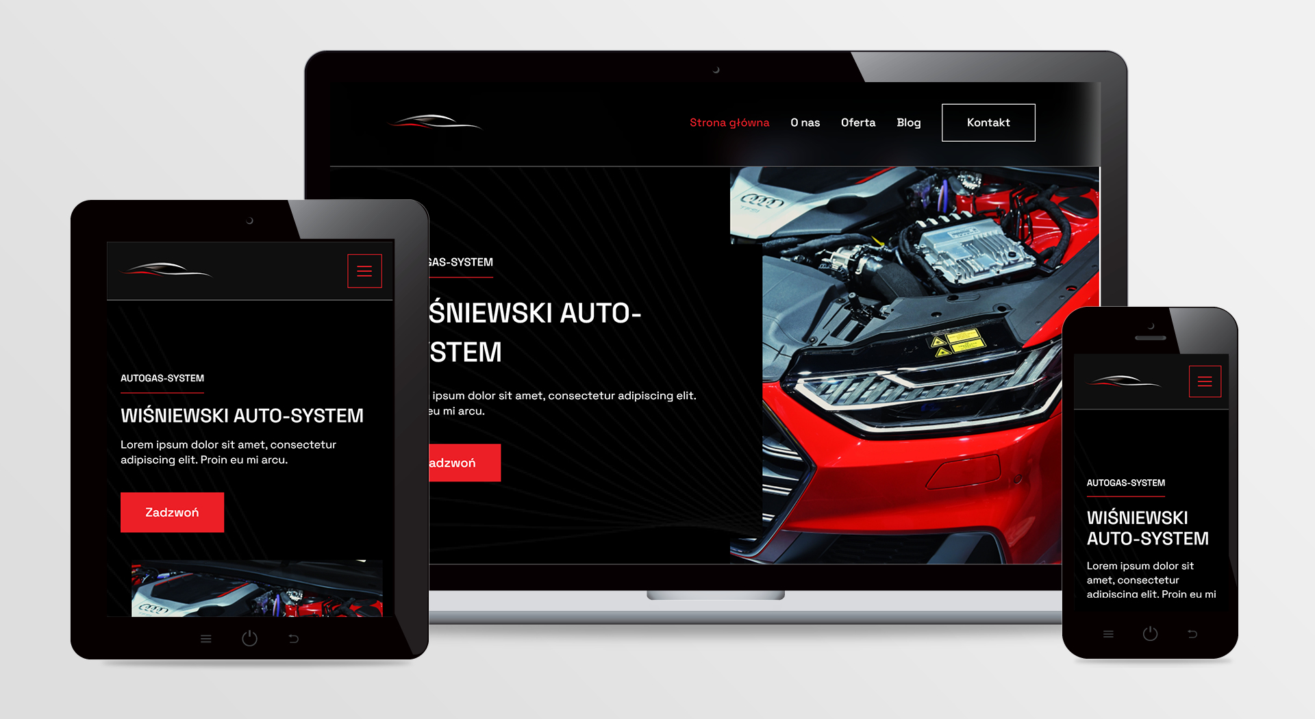 Strona internetowa Wiśniewski Auto-System