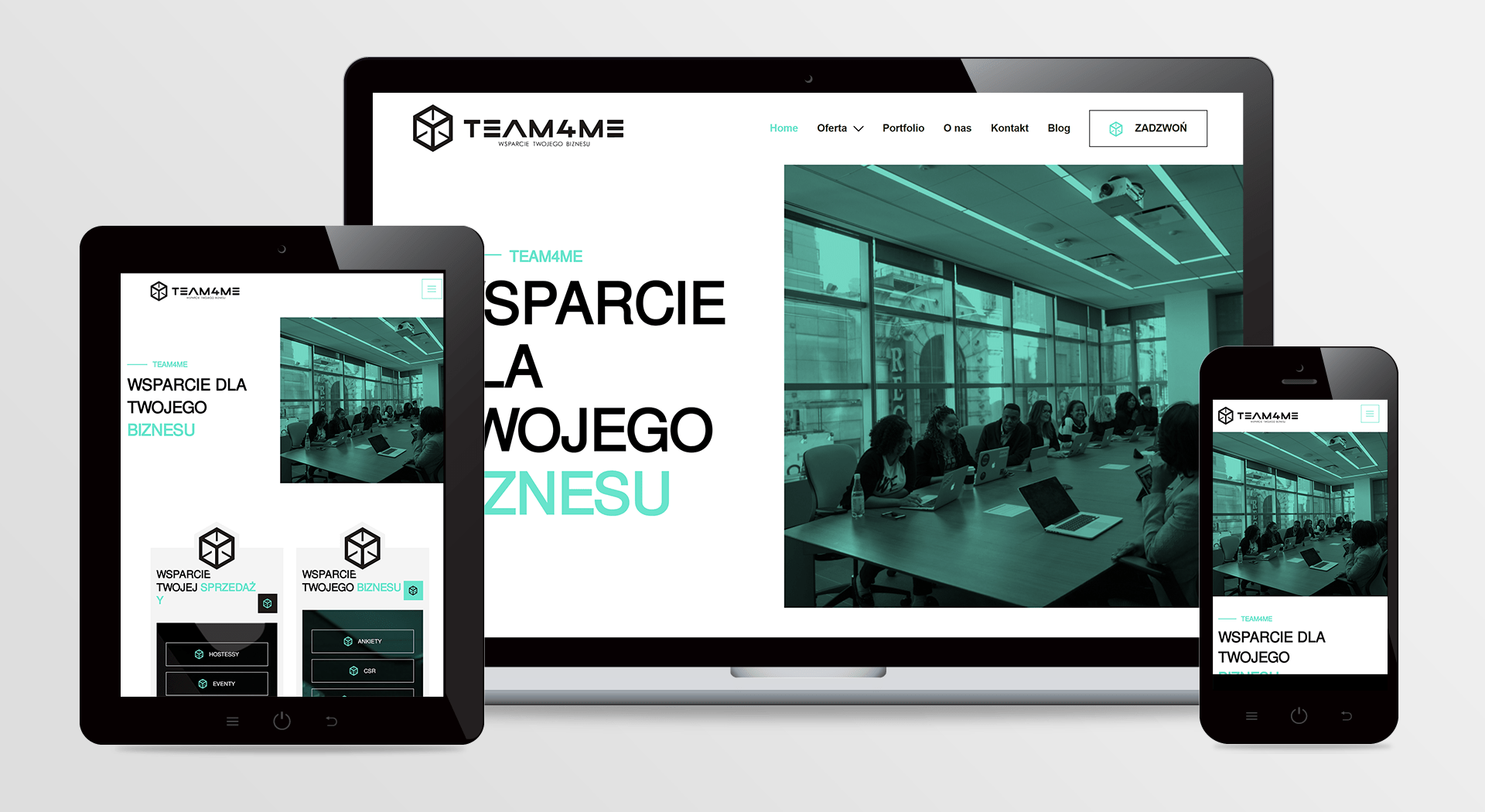 Strona internetowa Team4me